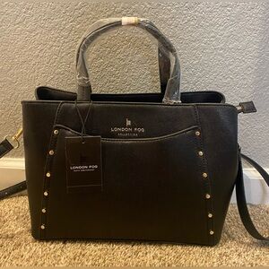 NWT London Fog black tote
